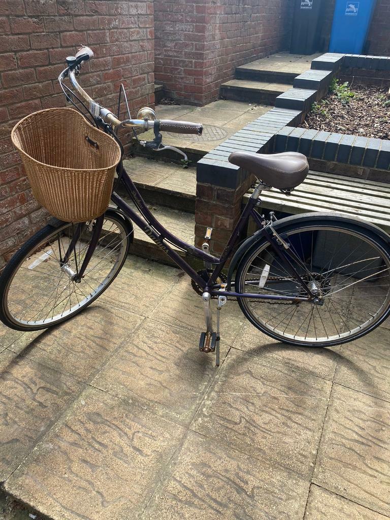 ladies push bike with basket
